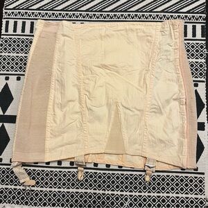 Vintage NuBack Corset Girdle Nude Cream Canada Bottom Garter Shapewear sears Vtg